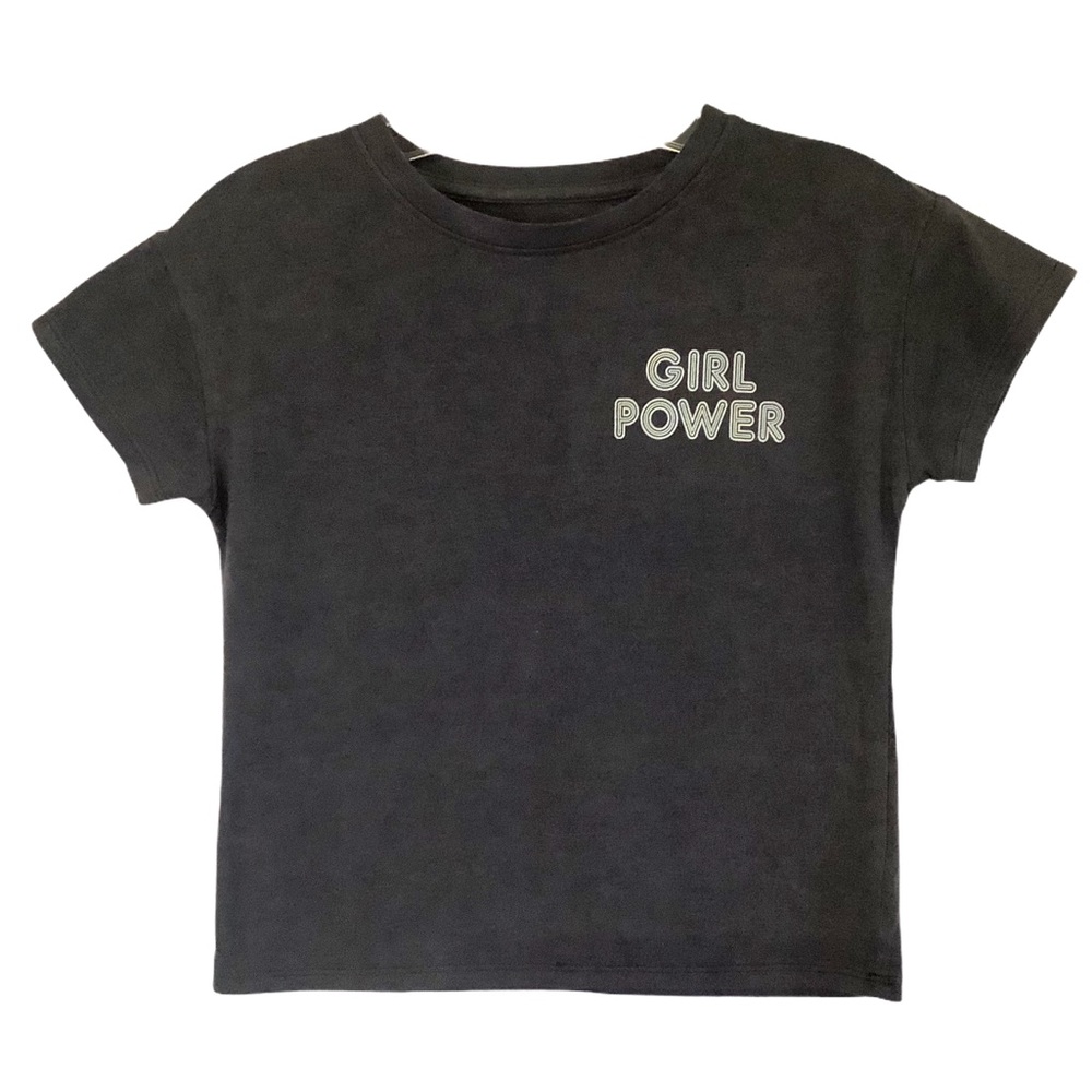 NWT More Than Magic Grey Girl Power Tee M (7/8)